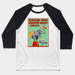 Ringling Bros. and Barnum & Bailey Circus Vintage Poster Baseball T-Shirt